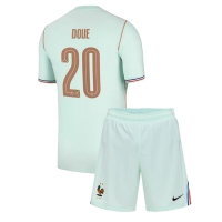 Camiseta Francia Desire Doue #20 Segunda Equipación Replica Mundial 2026 para niños mangas cortas (+ Pantalones cortos)